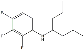 2,3,4-trifluoro-N-(heptan-4-yl)aniline 结构式