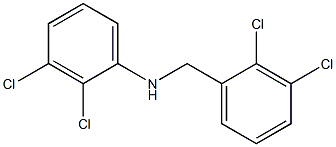 2,3-dichloro-N-[(2,3-dichlorophenyl)methyl]aniline 结构式