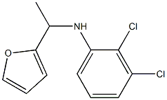 2,3-dichloro-N-[1-(furan-2-yl)ethyl]aniline 结构式