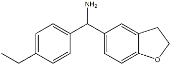 2,3-dihydro-1-benzofuran-5-yl(4-ethylphenyl)methanamine 结构式