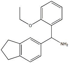 2,3-dihydro-1H-inden-5-yl(2-ethoxyphenyl)methanamine 结构式