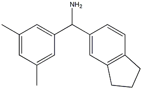 2,3-dihydro-1H-inden-5-yl(3,5-dimethylphenyl)methanamine 结构式