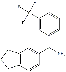 2,3-dihydro-1H-inden-5-yl[3-(trifluoromethyl)phenyl]methanamine 结构式