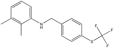 2,3-dimethyl-N-({4-[(trifluoromethyl)sulfanyl]phenyl}methyl)aniline 结构式