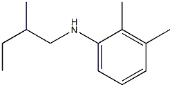 2,3-dimethyl-N-(2-methylbutyl)aniline 结构式