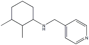 2,3-dimethyl-N-(pyridin-4-ylmethyl)cyclohexan-1-amine 结构式