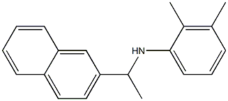 2,3-dimethyl-N-[1-(naphthalen-2-yl)ethyl]aniline 结构式