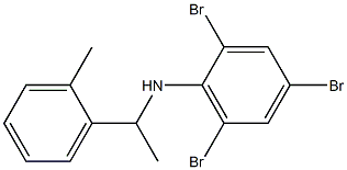2,4,6-tribromo-N-[1-(2-methylphenyl)ethyl]aniline 结构式