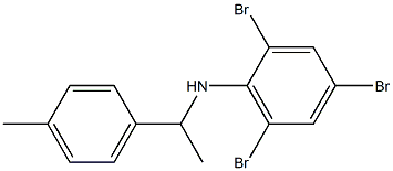 2,4,6-tribromo-N-[1-(4-methylphenyl)ethyl]aniline 结构式