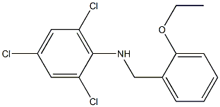 2,4,6-trichloro-N-[(2-ethoxyphenyl)methyl]aniline 结构式