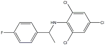 2,4,6-trichloro-N-[1-(4-fluorophenyl)ethyl]aniline 结构式