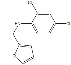 2,4-dichloro-N-[1-(furan-2-yl)ethyl]aniline 结构式