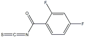 2,4-difluorobenzoyl isothiocyanate 结构式