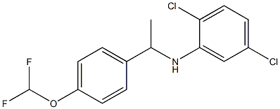 2,5-dichloro-N-{1-[4-(difluoromethoxy)phenyl]ethyl}aniline 结构式