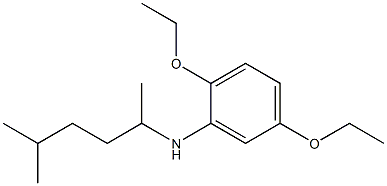 2,5-diethoxy-N-(5-methylhexan-2-yl)aniline 结构式