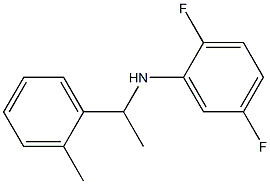 2,5-difluoro-N-[1-(2-methylphenyl)ethyl]aniline 结构式