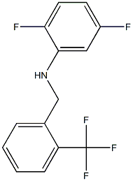 2,5-difluoro-N-{[2-(trifluoromethyl)phenyl]methyl}aniline 结构式