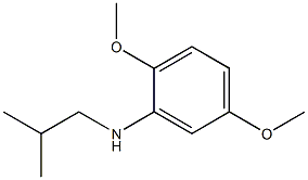 2,5-dimethoxy-N-(2-methylpropyl)aniline 结构式