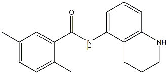 2,5-dimethyl-N-(1,2,3,4-tetrahydroquinolin-5-yl)benzamide 结构式