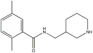 2,5-dimethyl-N-(piperidin-3-ylmethyl)benzamide 结构式