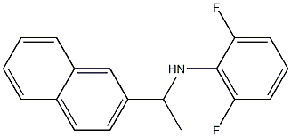 2,6-difluoro-N-[1-(naphthalen-2-yl)ethyl]aniline 结构式