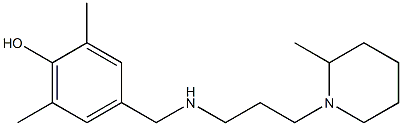 2,6-dimethyl-4-({[3-(2-methylpiperidin-1-yl)propyl]amino}methyl)phenol 结构式