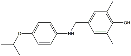 2,6-dimethyl-4-({[4-(propan-2-yloxy)phenyl]amino}methyl)phenol 结构式