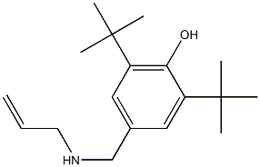 2,6-di-tert-butyl-4-[(prop-2-en-1-ylamino)methyl]phenol 结构式