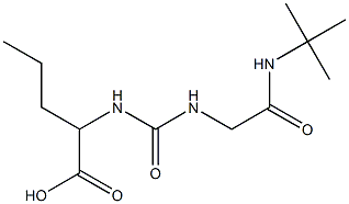 2-[({[2-(tert-butylamino)-2-oxoethyl]amino}carbonyl)amino]pentanoic acid 结构式