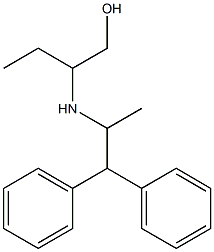 2-[(1,1-diphenylpropan-2-yl)amino]butan-1-ol 结构式