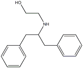 2-[(1,3-diphenylpropan-2-yl)amino]ethan-1-ol 结构式