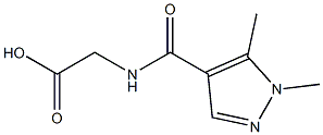 2-[(1,5-dimethyl-1H-pyrazol-4-yl)formamido]acetic acid 结构式