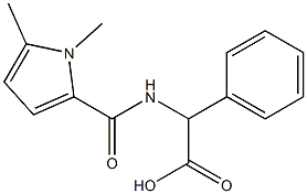 2-[(1,5-dimethyl-1H-pyrrol-2-yl)formamido]-2-phenylacetic acid 结构式