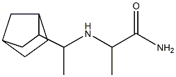 2-[(1-{bicyclo[2.2.1]heptan-2-yl}ethyl)amino]propanamide 结构式