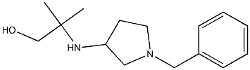 2-[(1-benzylpyrrolidin-3-yl)amino]-2-methylpropan-1-ol 结构式