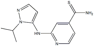 2-[(1-isopropyl-1H-pyrazol-5-yl)amino]pyridine-4-carbothioamide 结构式