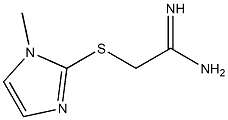 2-[(1-methyl-1H-imidazol-2-yl)sulfanyl]ethanimidamide 结构式