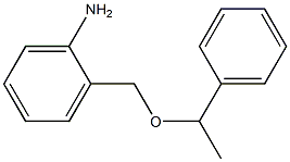 2-[(1-phenylethoxy)methyl]aniline 结构式