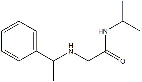 2-[(1-phenylethyl)amino]-N-(propan-2-yl)acetamide 结构式