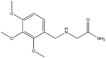 2-[(2,3,4-trimethoxybenzyl)amino]acetamide 结构式