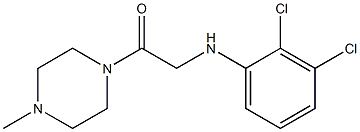 2-[(2,3-dichlorophenyl)amino]-1-(4-methylpiperazin-1-yl)ethan-1-one 结构式