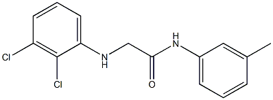 2-[(2,3-dichlorophenyl)amino]-N-(3-methylphenyl)acetamide 结构式