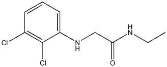 2-[(2,3-dichlorophenyl)amino]-N-ethylacetamide 结构式