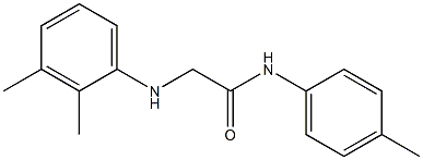 2-[(2,3-dimethylphenyl)amino]-N-(4-methylphenyl)acetamide 结构式