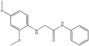 2-[(2,4-dimethoxyphenyl)amino]-N-phenylacetamide 结构式