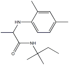 2-[(2,4-dimethylphenyl)amino]-N-(2-methylbutan-2-yl)propanamide 结构式