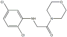 2-[(2,5-dichlorophenyl)amino]-1-(morpholin-4-yl)ethan-1-one 结构式