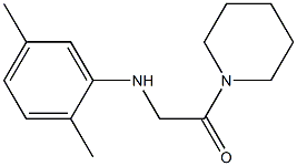 2-[(2,5-dimethylphenyl)amino]-1-(piperidin-1-yl)ethan-1-one 结构式