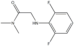 2-[(2,6-difluorophenyl)amino]-N,N-dimethylacetamide 结构式