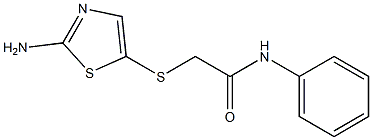 2-[(2-amino-1,3-thiazol-5-yl)thio]-N-phenylacetamide 结构式